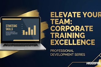 design your corporate training materials and slide deck