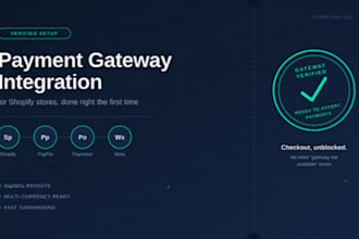 integrate shopify payment gateway with paypal, payoneer, and wise
