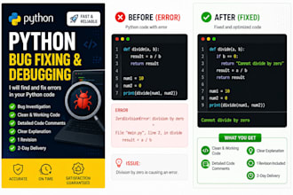 fix python errors and debug python code