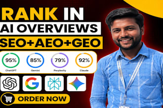 do aeo geo optimization to build ai visibility score and rank website in