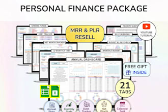 create excel budget spreadsheet, invoice template and expense tracker pro