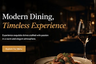 design a modern responsive restaurant website