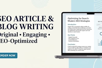write SEO blog posts for your website