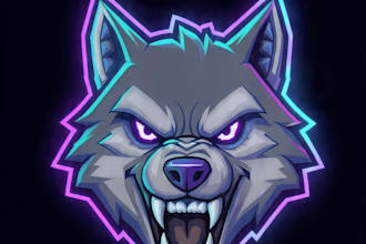 design gaming mascot logo for esports team and twitch