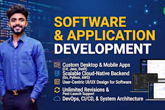 develop custom desktop softwares and enterprise softwares