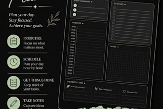 design beautiful floral daily planners