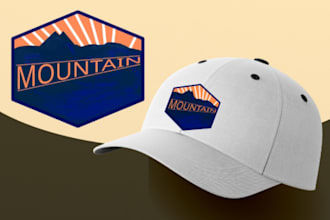 do creative hat logo,patch design