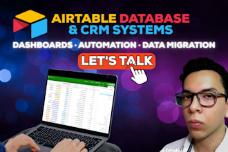 build your airtable database, dashboard, CRM and workflow automation
