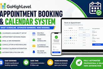 do gohighlevel appointment booking, calendar system, ghl landing page and funnel
