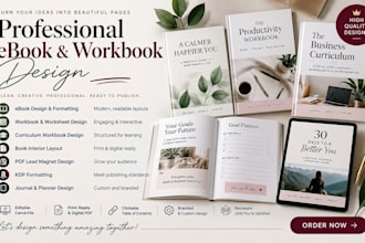 do workbook redesign curriculum workbook canva book interior layout design
