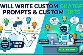 write custom chatgpt prompts and custom gpts for your business