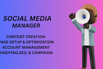 your social media marketing manager and content creator