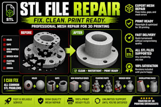 repair stl file clean 3d scan meshes and fix models for 3d printing