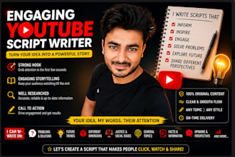 write creative youtube scripts