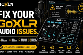 fix goxlr audio issues, mic problems, echo, crackling and audio routing