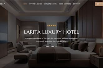 design wix luxury hotel website hospitality website vacation website hotel site