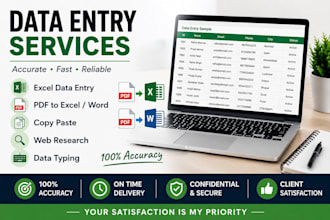 accurate data entry and typing