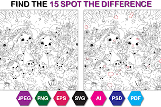 create spot the difference puzzles
