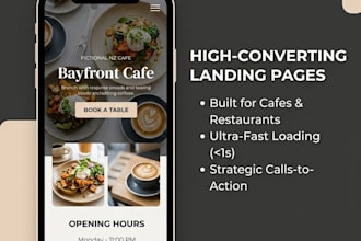 build a fast landing page for local business