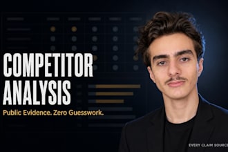 do competitor analysis and a competitive landscape report