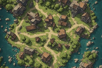 create custom dnd battle maps, rpg maps, fantasy maps