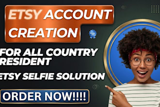 open verified etsy seller account etsy account creation etsy store setup