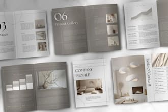 design professional company profile brochure, portfolio for corporate businesses