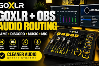 setup goxlr with obs studio for professional streaming audio
