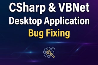 fix bugs and develop csharp vbnet desktop applications