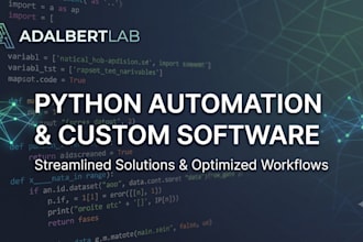 build custom software and python scripts