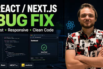 fix react nextjs javascript bugs