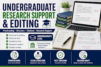 edit, research, organize, and improve your undergraduate academic paper