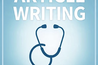 write medically accurate health articles and blogs