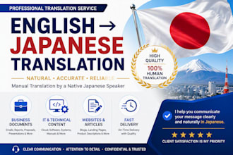 translate english to natural japanese