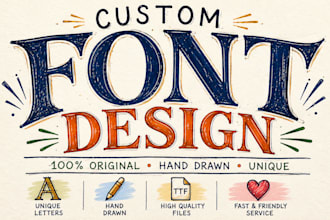 do custom font, typography, ttf otf for your business