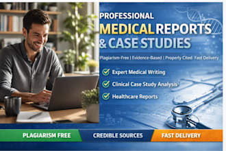 professionally write medical reports and case studies