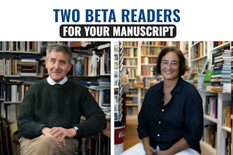 provide 2 beta readers with chapters by chapters feedback and reports