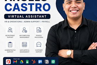 be your virtual assistant for admin and HR support