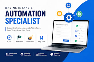 set up legal intake automation using clio filevine lawmatics and mycase