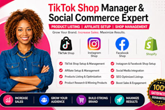 do tik tok shop affiliate manager products listing instagram facebook