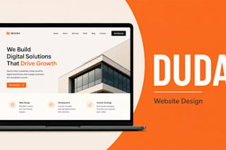 design and build a professional website using duda website builder