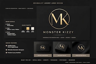design modern business logo business card and flyer