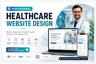design a premium medical, clinic or healthcare website