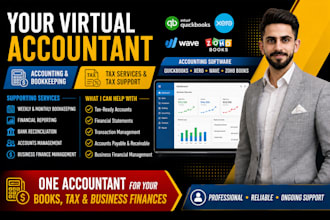 manage your monthly bookkeeping, accounting, tax and business finances