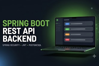 develop java spring boot backend rest API and microservices