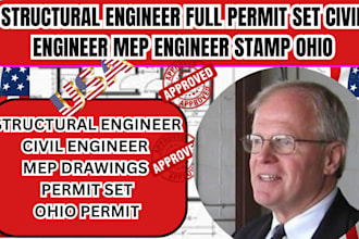 structural engineer full permit set civil engineer mep engineer stamp ohio