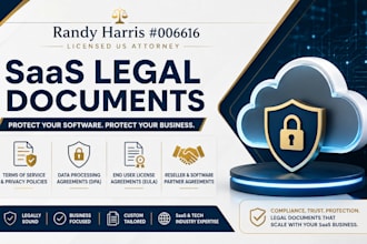 draft saas reseller and software partner agreements as a US attorney
