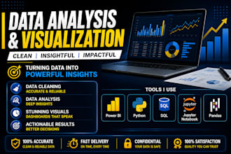 do data cleaning, data analysis,power bi dashboards using python and sql