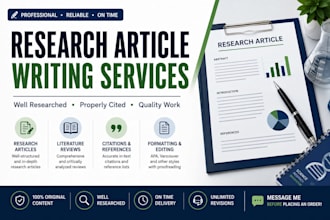 write medical research articles with citations