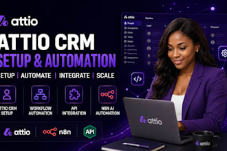 setup attio CRM automate attio workflows API integration and n8n ai automation